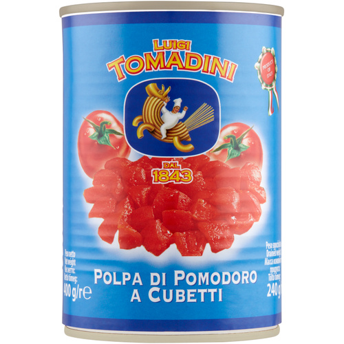 Tomadini Kockázott paradicsom konz.400g