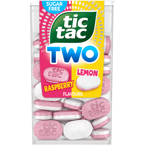 Tic Tac TWO cukorka Málna-Citrom 38g