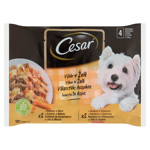 CESAR alu 4-pack Válogatás aszpik 4*100g