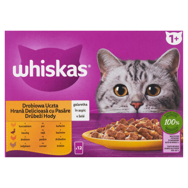 WHISKAS alutas 12-pack szárnyas 12*85g