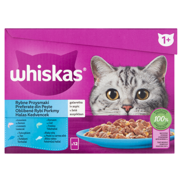WHISKAS alutas 12-pack halas válo 12*85g