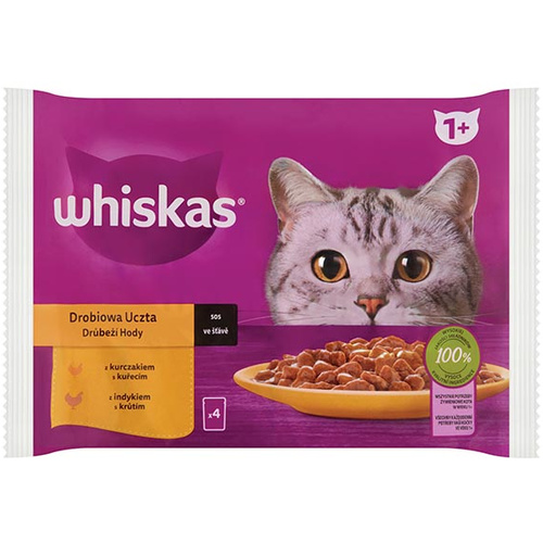Whiskas alutas 4-pack Baromfi 4*85g