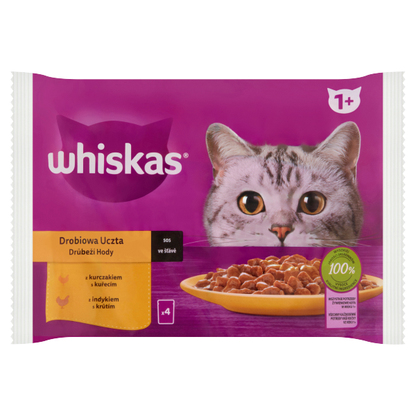 WHISKAS alutas 4-pack Baromfi 4*85g