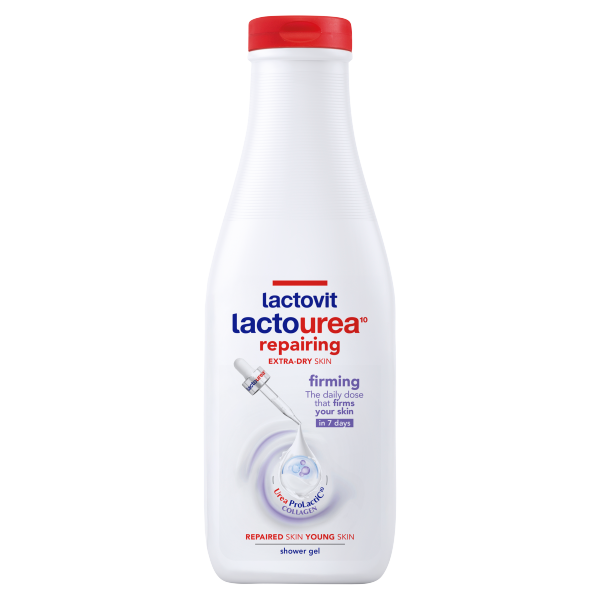 Lactovit tusfürdő 600ml Lactourea Feszes.