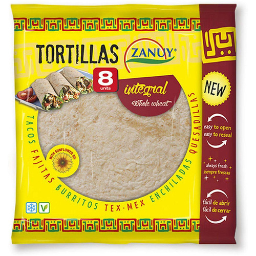 Zanuy Teljes Kiőrlésű Tortilla 20cm 8db 320g