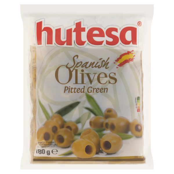 HUTESA Olajbogyó - zöld, magozott, zacskós 180g/70g