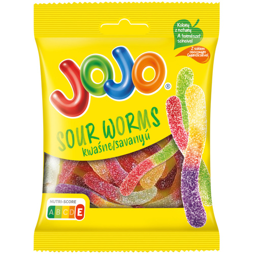 JOJO Savanyú kukac gumicukor 80g