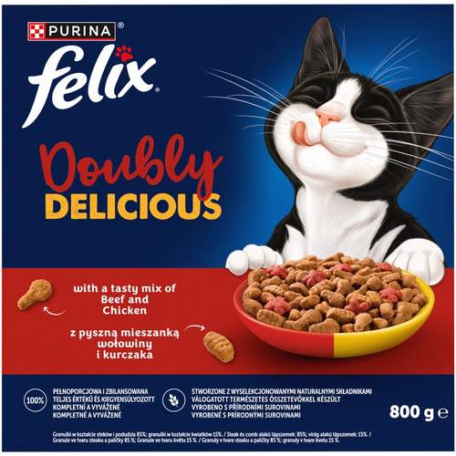 Felix Doubly Mar&Csir száraz macska 800g