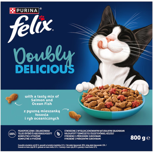 Felix Doubly Csir&Hal száraz macska 800g
