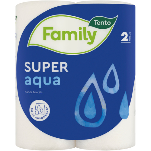 Tento Kéztörlő Super Aqua 2 rét. 2 teker 2x44lap
