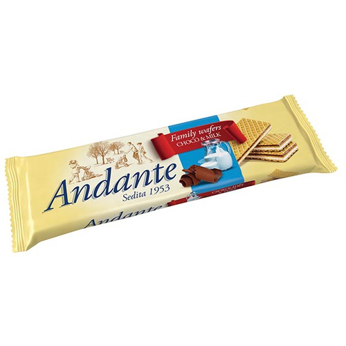 Andante ostya choco & milk 130g /15/új