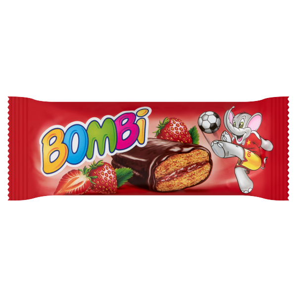 Bombi puszedli szelet - epres 50g /18/