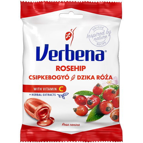 Verbena töltött cukorka Csipkebogyó 60g /20