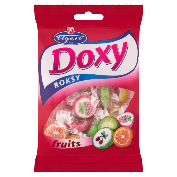 Doxy Roksy fruits figurás keménycukorka 90g /18/