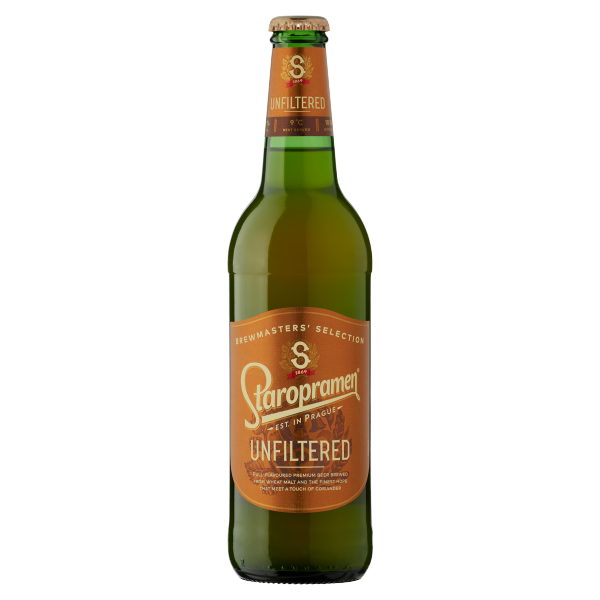 Staropramen Unfilter 0.5 L palackos