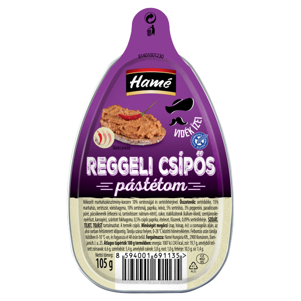 HAME REGGELI CSÍPŐS MÁJPÁSTÉTOM 105G