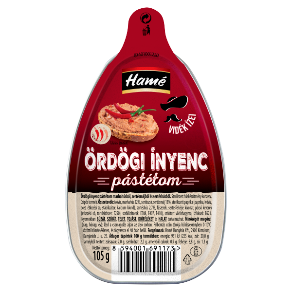 Hame ördögi ínyenc májpástétom 105g