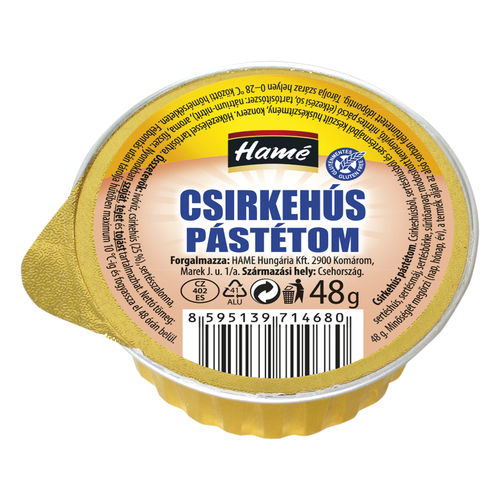 Hamé pástétom csirkehús 48g