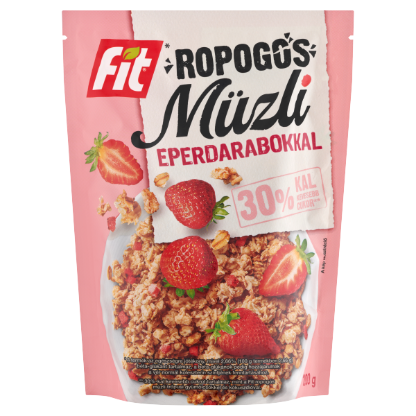 Fit reggeli ropogós müzli 200g eper