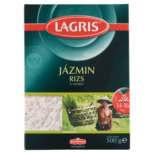 PODRAVKA LAGRIS JÁZMIN RIZS 500G DOBOZOS