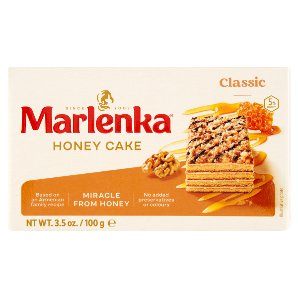 Marlenka mézes diós torta 100g