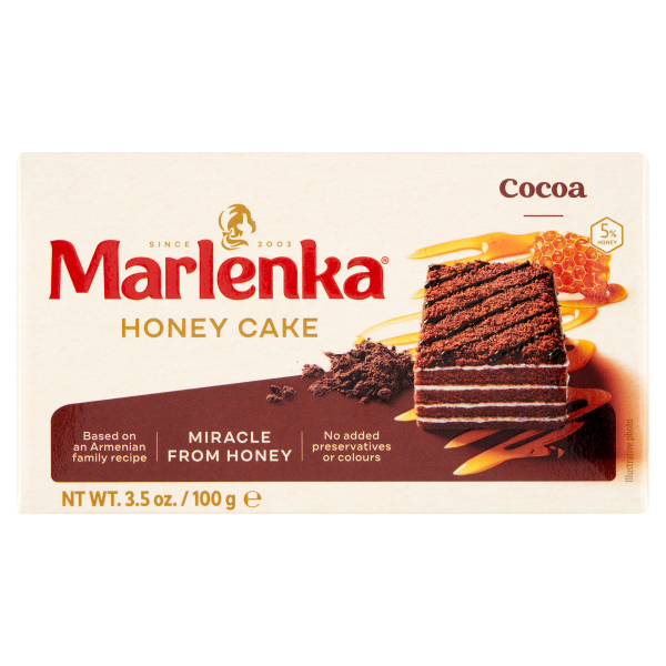 Marlenka mézes kakaós torta 100g