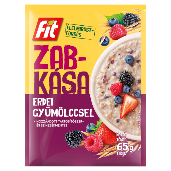Fit reggeli zabkása erdei gyümölccsel 65g/ 20/
