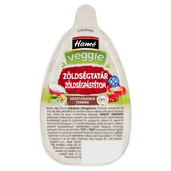 Hamé Zöldségtatár zöldségpástétom VEGGIE 105g /16/