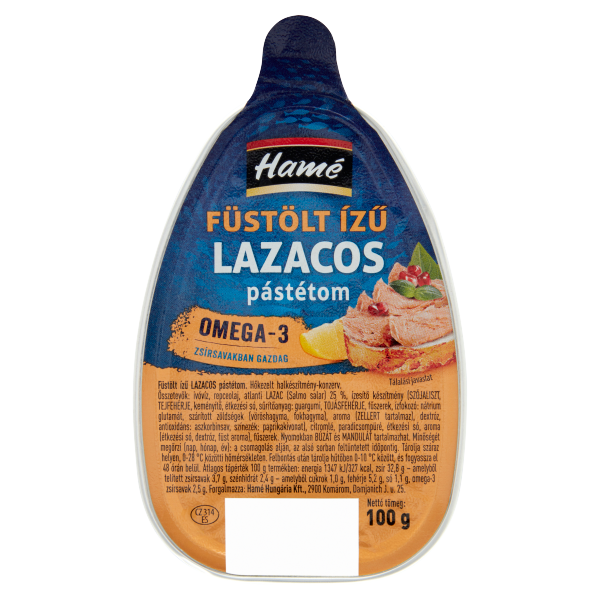 Hamé Füstölt Ízű Lazacos Pástétom 100g /16/