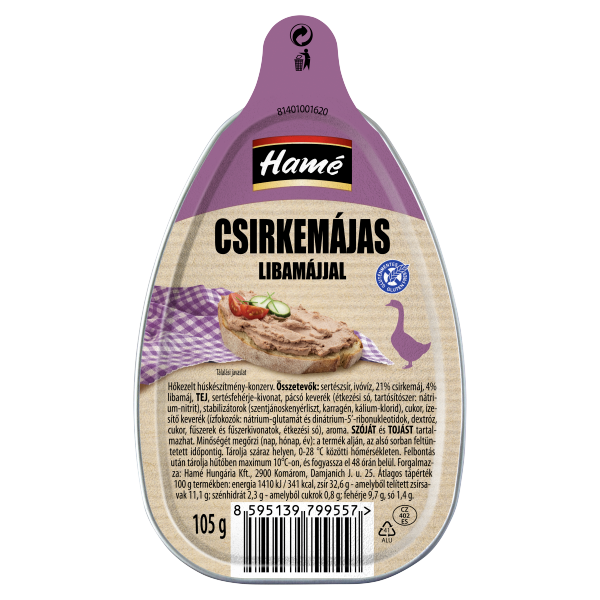Hamé Csirkemájas libamájjal 105g
