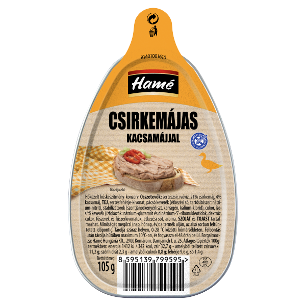 Hamé Csirkemájas kacsamájjal 105g