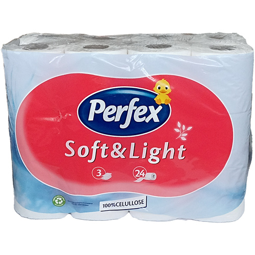 Perfex Toalettpapír 3 Rét. 24 TEKERCS