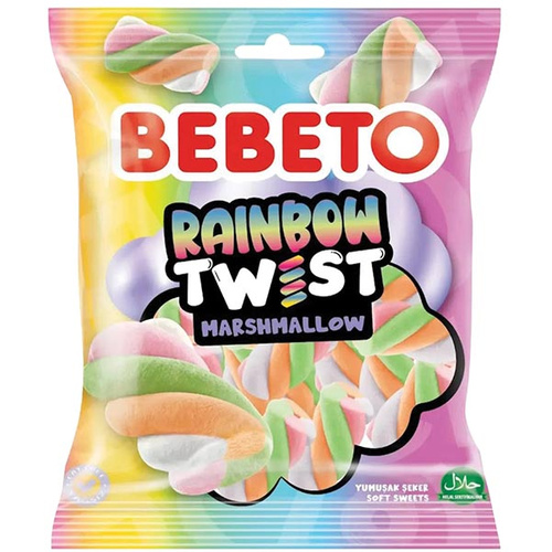Bebeto Rainbow Twist marshmallow 60g