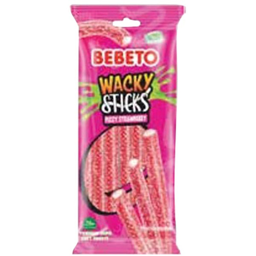 Bebeto Wacky Sticks eper-vaníl.gumic.75g