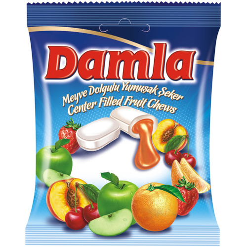 Damla Gyüm ízű puha cukorka mix 90g