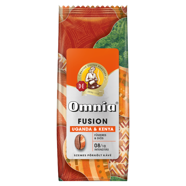 Omnia Fus.Ugan&Kenya szemes kávé 900g