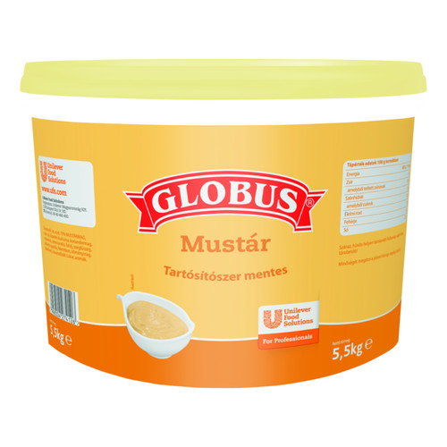 Globus mustár 5500g vödrös
