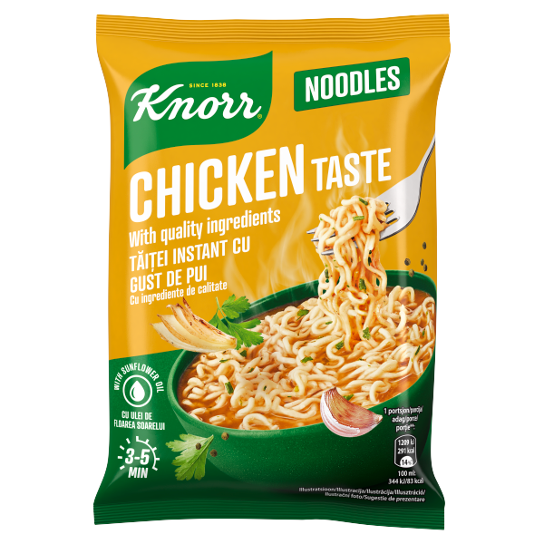 Knorr snacky 61g Csirkés instant tészta