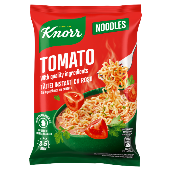 Knorr snacky 65g paradicsomos instant tészta