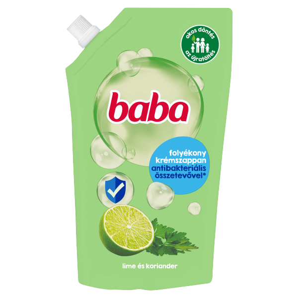 Baba foly.szappan utt. 500ml Antibak.Lime