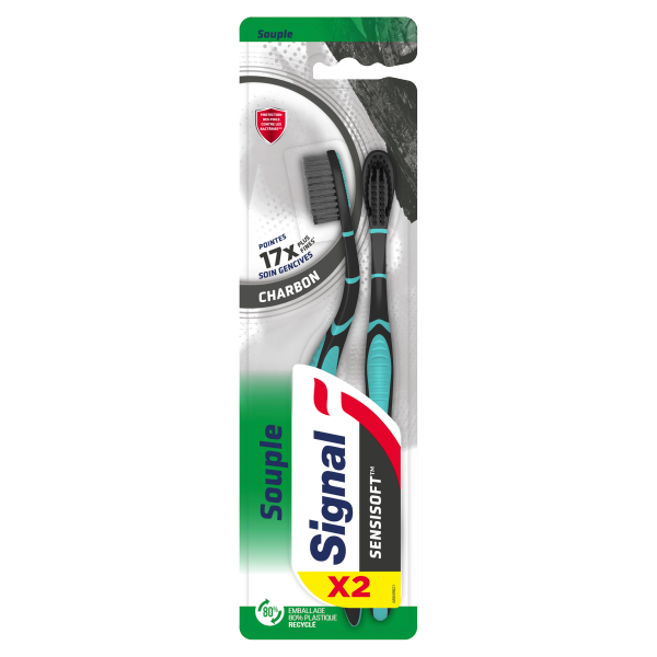 SIGNAL fogkefe SensSoft Charcoal duo