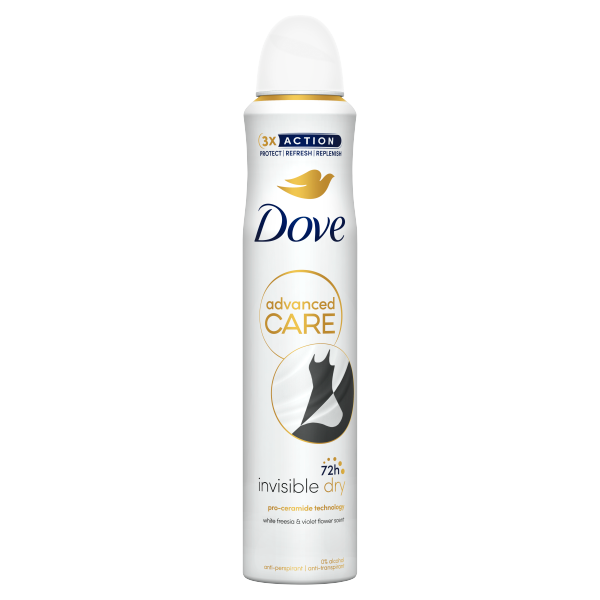 Dove Deo 200ml Adv.Care Invisible Dry