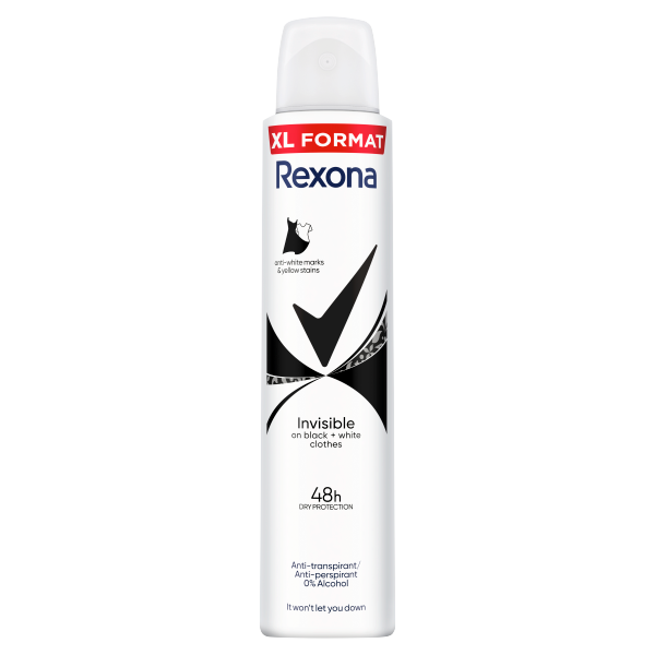 Rexona deo 200ml Invisible B&W