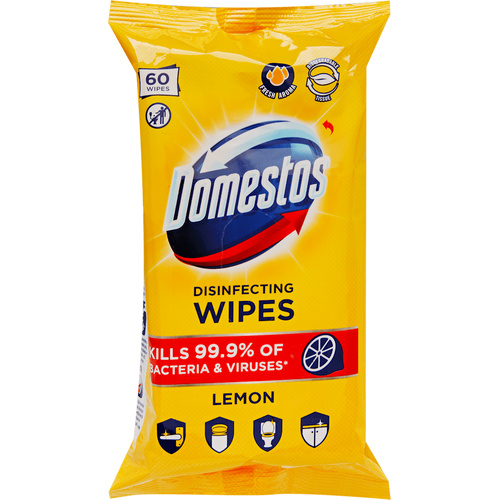 Domestos fert. törlőkendő 60db Lemon