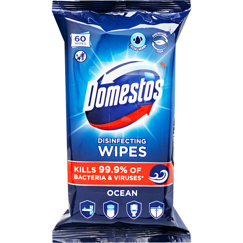Domestos fert. törlőkendő 60db Ocean