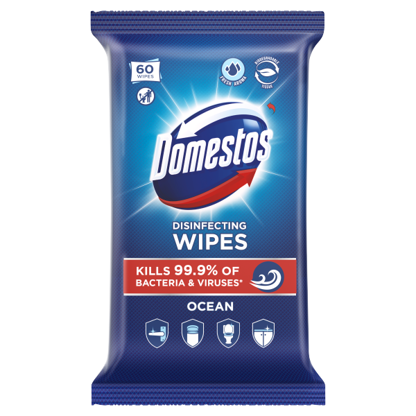 Domestos Törlőkendő Ocean 60db/cs