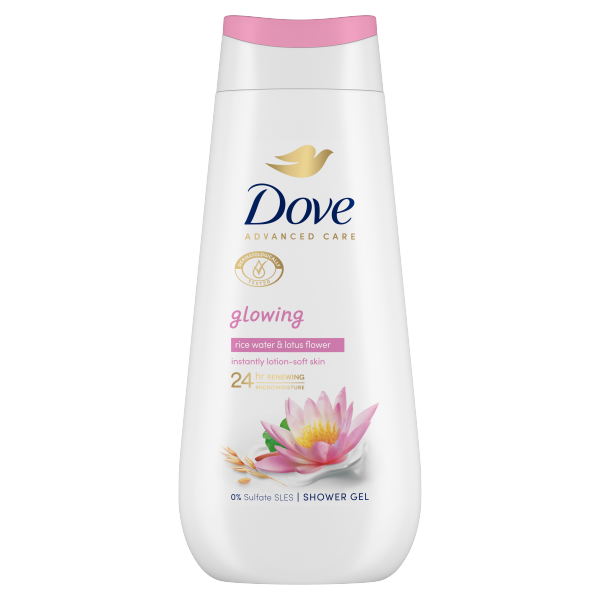Dove tusfürdő 225ml Adv.Care Glowing