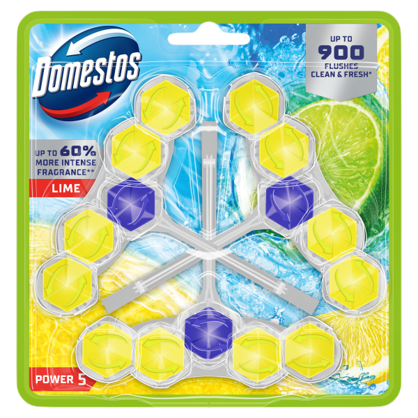 Domestos Power5 WC-rúd 3x50g Lime