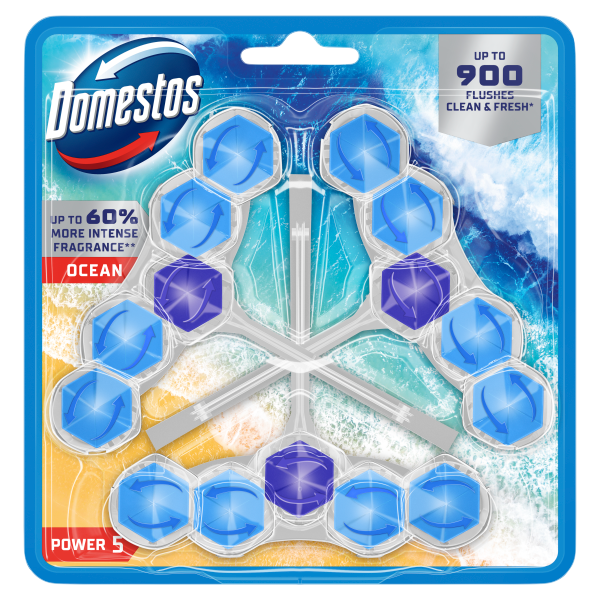 Domestos Power5 WC-rúd 3x50g Ocean