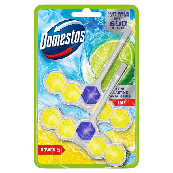 Domestos Power5 WC-rúd 2x50g Lime